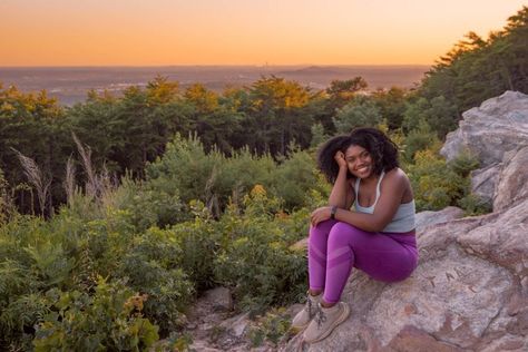 Yes, Black Girls Hike! A Guide To Atlanta's Trails And Meetups Georgia Hikes, Sweetwater Creek State Park, Kennesaw Mountain, Hiking Inspiration, Photography Hiking, Atlanta Skyline, Spring Camping, Hiking Photography, Atlanta Photography