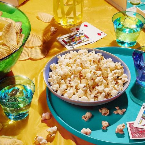 Instacart on Instagram: "TGIF. Come for the snacks. Stay for the games. Leave before the dishes." Junk Food Photography, Snack Photography Ideas, Popcorn Photoshoot, Snack Photoshoot, Moana Photoshoot, Snack Photography, Cactus Food, Snack Aesthetic, Table Mockup