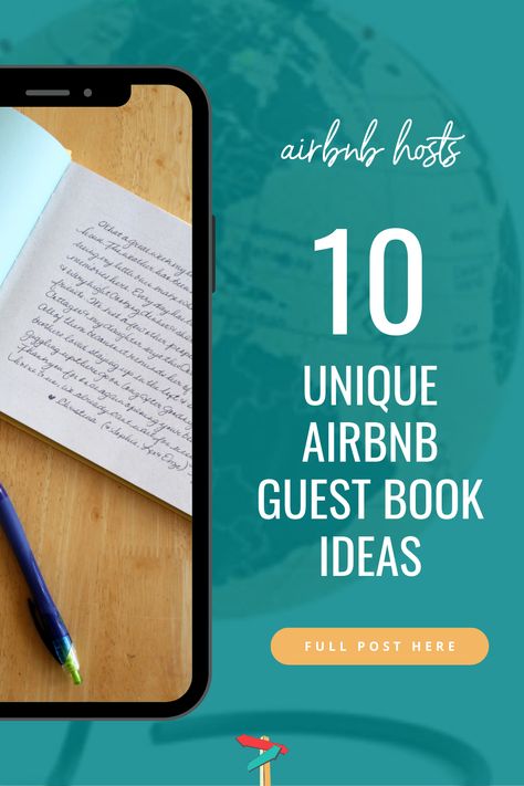 Hello Airbnb Host! Looking to add a unique Airbnb guest book to your space? Here's a list of our top picks for clever Airbnb guest book ideas your guests will love. From Polaroid collections to pin maps to words of wisdom, there's something here for every Airbnb host. Check out the full post now! Guest Book Ideas For Airbnb, Air Bnb Guest Book, Airbnb Guest Book Ideas, Airbnb Quotes, Visitor Guest Book, Guest Book Canvas, Unique Airbnb, Leather Guest Book, Guest Book Ideas