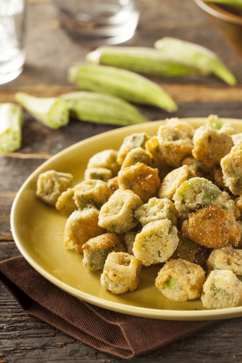 Sweet Pickles Homemade, Southern Fried Okra, Comforting Food, Fried Okra, New Orleans Recipes, Okra Recipes, Southern Food, Summer Dishes, Sweet Pickles