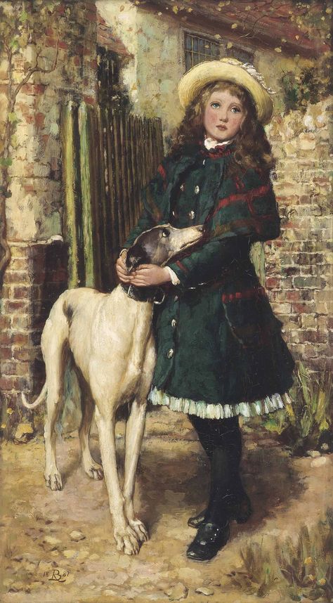 John William Godward, Greyhound Art, Garden Gate, Dog Paintings, Garden Gates, Whippet, Artist Canvas, Greyhound, Dog Art