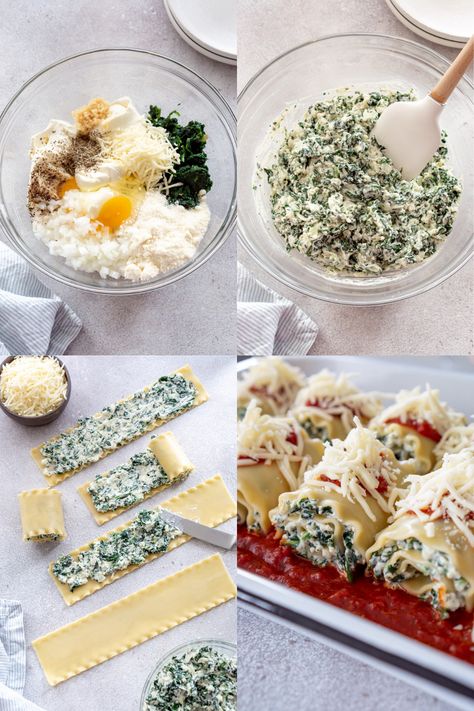 Spinach Lasagna Roll Ups Recipe, Chicken Spinach Ricotta, Lasagna With Ricotta Cheese, Cream Cheese Lasagna, Crockpot Lasagna Soup Recipe, Spinach And Ricotta Lasagna, Lasagna With Ricotta, Lasagna Recipe With Ricotta, Cream Cheese Spinach