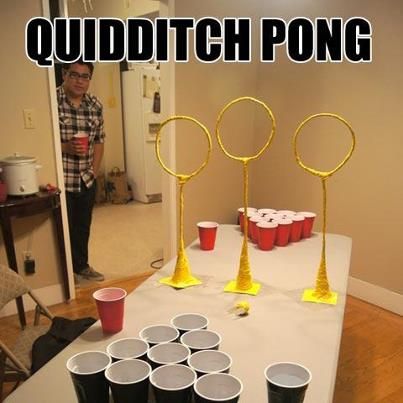 Quidditch pong, drinking games, beer pong, harry potter - Imgur Quidditch Pong, Cumpleaños Harry Potter, Festa Harry Potter, Anniversaire Harry Potter, Theme Harry Potter, Harry Potter Birthday Party, Harry Potter Birthday, Beer Pong, Harry Potter Love