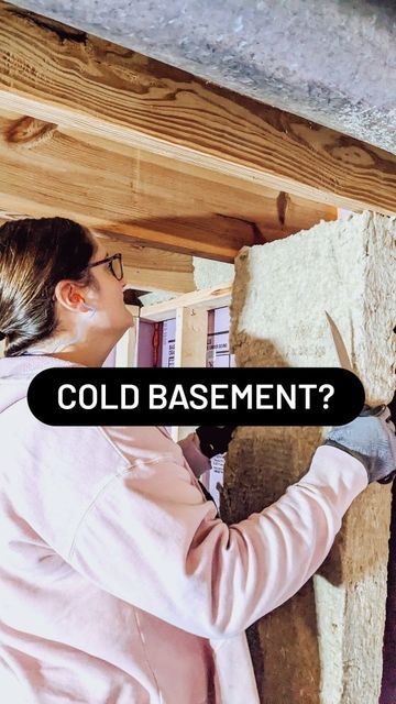 Meg | homeowner tips and DIYs on Instagram: "Basements feel so much more basement-y when they're cold and damp 🥶 Often overlooked, your rim joist is one of the main contributors to the chilly temperature in your basement! Materials used: -2 inch foam board @owenscorning -Great Stuff Pro Gaps and Cracks Fireblock Foam Insulation -Mineral wool insulation @rockwoolna -utility knife -Husky insulation knife @homedepot -FLIR One Pro thermal camera @flir Safety gear: -gloves -safety goggles -dust Covering Insulation In Basement, Insulate Basement Ceiling, Basement Ceiling Insulation, Mineral Wool Insulation, Styrofoam Insulation, Basement Insulation, Diy Insulation, Foam Insulation Board, Floor Insulation