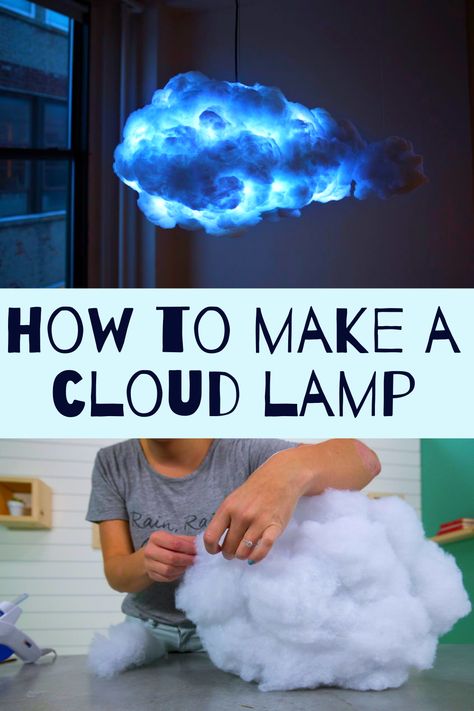 Diy Clouds Decorations, Diy Hanging Clouds, Lamp Cheap, Cloud Lamp Diy, Diy Cloud Light, Cloud Lampshade, Teachers Day Drawing, How To Make Clouds, Candy Theme Birthday Party