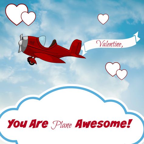 You Are Plane Awesome!!!! Airplane Valentine's Day Ideas.  FREE PRINTABLE. Valentines Ideas, Valentine Crafts, Valentine Day Cards, Getting Old, Happy Valentines Day, Happy Valentine, Holiday Parties, Cute Pictures, Free Printable