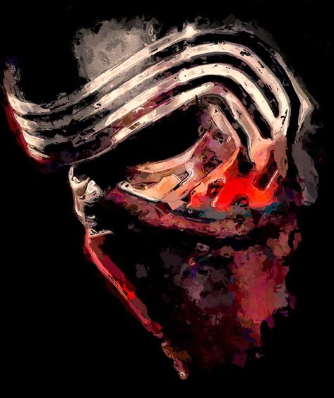 Kyle Ren. 2017. #kyloren #starwars #forceawakens #lastjedi Kylo Ren Painting, Kyle Ren, Kylo Ren Helmet, Irish Tattoos, Ben Solo, Star Wars Kylo Ren, Star Wars Love, Life Cover, Star Wars Drawings