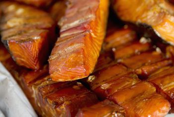 Even fish makes good jerky. Soy sauce, brown sugar, olive oil, and garlic flavor this trout jerky. Trout Jerky, Salmon Jerky Recipe, Jerkey Recipes, Salmon Jerky, Fish Jerky, Recipe For Salmon, Jerky Recipe, Salmon Soy Sauce, Beef Jerky Recipes