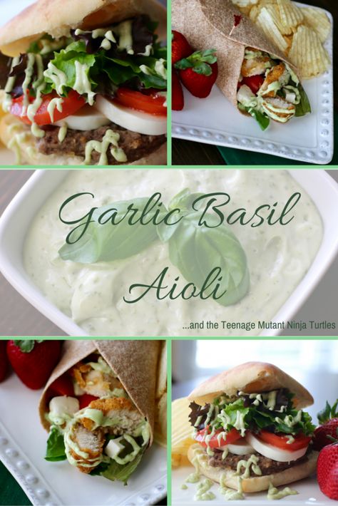 Aioli Recipes, Basil Aioli, Aioli Recipe, Fish Tacos, Aioli, Mutant Ninja, Italian Style, I Love Food, Teenage Mutant Ninja Turtles