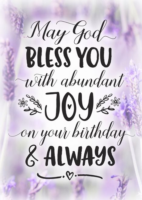 Birthday, Religious - May God Bless you with Joy On your Birthday card Birthday Blessings Christian, Happy Birthday Religious, Christian Birthday Greetings, Spiritual Birthday Wishes, Cute Birthday Quotes, Happy Birthday Prayer, Happy Birthday Hand Lettering, Inspirational Birthday Wishes, Baptism Card