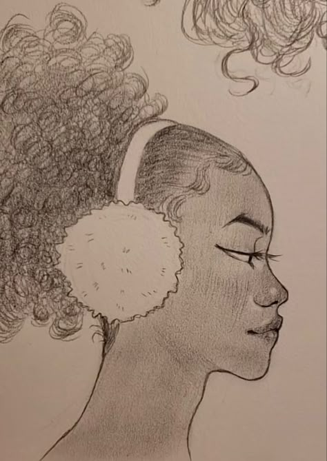 Dorcas Meadows, Hair References, Indie Drawings, Girl Drawing Sketches, Graffiti Style Art, Black Art Painting, Sketches Simple, Sketch Ideas, Amazing Drawings