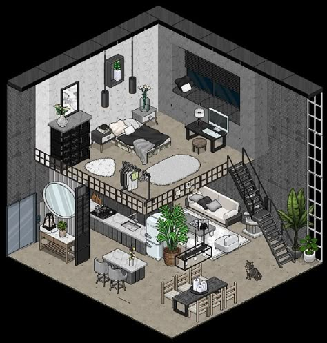 Habbo Hotel, Interior Concept Art, Mansion Aesthetic, Small Game Rooms, Building Map, Sims House Ideas, Bedroom Drawing, Interior Design Drawings, Minecraft Room