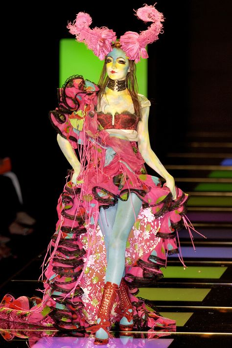 Costumerism: Photo Experiential Art, Dior Style, Dior Collection, Club Kids, Dior Couture, John Galliano, Fantasy Fashion, Neon Colors, Costume Design