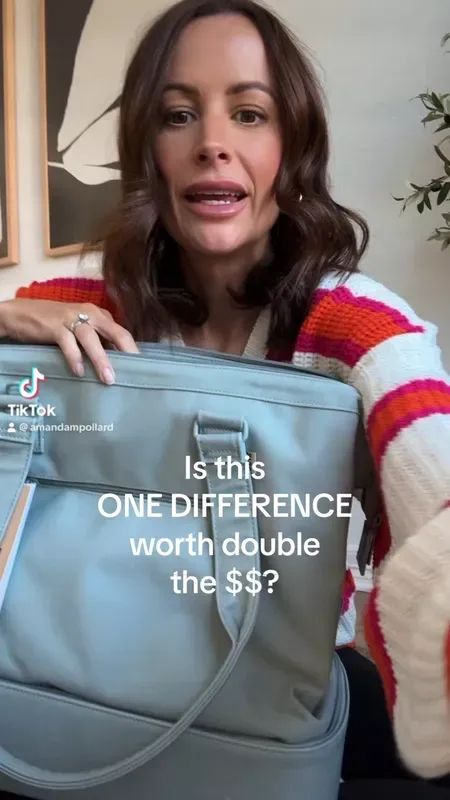 Is this one difference worth double the cost? I love this Beis weekender bag for travel, but is it worth $98 when there’s a perfectly good Amazon luggage version for $46? I’m not sure, so I compared the two differences. Tap to shop both bags! Everyday Weekender Bag With Detachable Strap And Double Handle, Versatile Weekender Bag With Detachable Strap, Tan Travel Bag With Detachable Strap, Beis Mini Convertible Weekender, Beis Weekender Bag, Beis Luggage, Functional Weekender Bag With Detachable Strap For On-the-go, Amazon Luggage, Bag For Travel