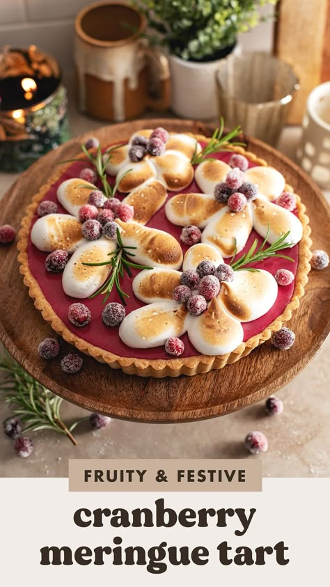 Cranberry Frangipane Tart, Thanksgiving Tart Recipes, Thanksgiving Tart, Cranberry Meringue, Ocean Spray Cranberry Sauce, Holiday Tarts, Tart Shells Filling, Cranberry Curd, Baking Weights