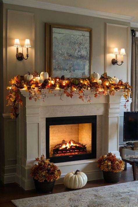 Fall Furniture , Autumn Cozy Fall ,Decor Easy Fall ,
Decor Neutral Fall ,Decor Fall ,Decor Inspiration ,Fall Decor Ideas How To Make A Fall Garland For Fireplace, Pumpkin Mantel Decor, Thanksgiving Tv Stand Decor, Fall Fireplace Mantel Decorating Ideas Wreaths & Garlands, Fall Decor Above Fireplace, Fireplace Pumpkin Decor, Thanksgiving Decorations Mantle, Cozy Fall Mantle Decor, Autumnal Fireplace Decor