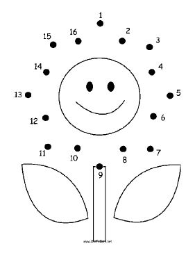 The happy flower in this printable dot to dot puzzle has a smiling face, two leaves and lots of petals. It is perfect for people who like flowers or gardening. Free to download and print Smiling Flower, Dot To Dot Puzzles, Turkey Project, Dot Worksheets, Tracing Worksheets Preschool, Kids Worksheets Preschool, Preschool Math Worksheets, Free Preschool Worksheets, Free Printables For Kids