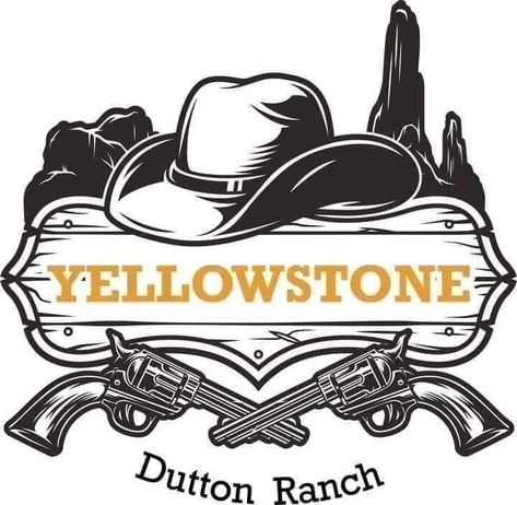 Yellowstone Svg, Tattoo Tv Shows, Vynil Ideas, Yellowstone Series, Yellowstone Dutton Ranch, Sublimacion Ideas, Cricut Decals, Dutton Ranch, Cartoon Character Tattoos