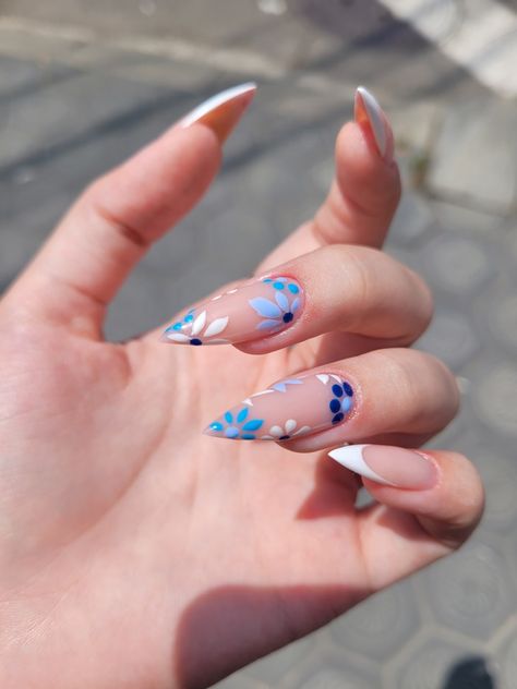 Nails Art Ideas, Single Parents, Wow Nails, Spring Acrylic Nails, Diy Acrylic Nails, Single Parent, Glamour Nails, Blue Spring, Bling Acrylic Nails