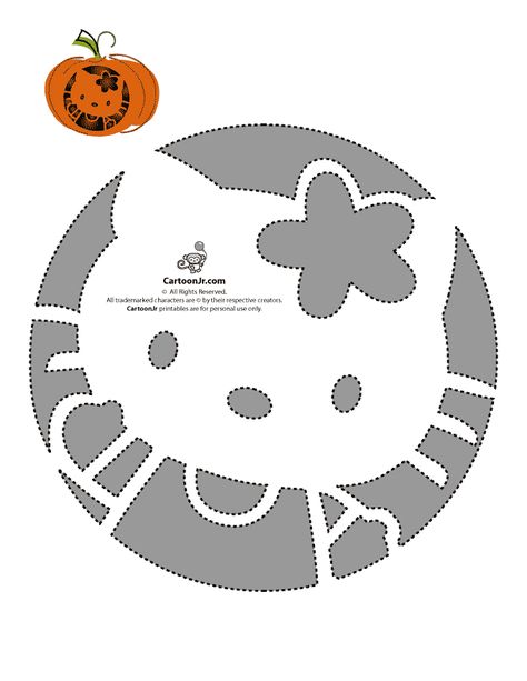 Hello Kitty Printable pumpkin Pumpkin Carving Ideas Paper, Pumpkin Carving Designs Printable, Kitty Template, Pumpkin Carving Stencils Templates, Pumpkin Carved, Kitty Pumpkin, Printable Stencils, Pumpkin Carving Stencils Free, Halloween Pumpkin Stencils