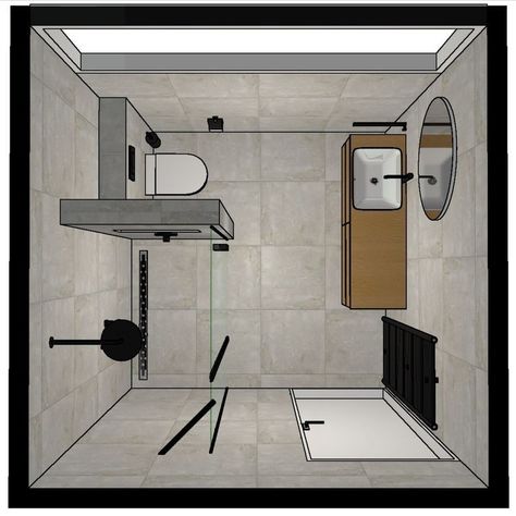 Bathroom 2x2 Design, Small Bathroom Inspiration, Small Bathroom Layout, Bathroom Plan, Bathroom Design Layout, Bathroom Plans, Bathroom Floor Plans, Washroom Design, Bathroom Redesign