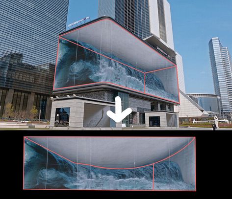 How to render 3D anamorphic movie on curved screen? (or fake 3D image) - Support / Lighting and Rendering - Blender Artists Community 3d Anamorphic Billboard, Anamorphic Billboard, Anamorphic Art, 3d Billboard, 3d Screen, 3d Projection, How To Render, 3d Mapping, Art Loft