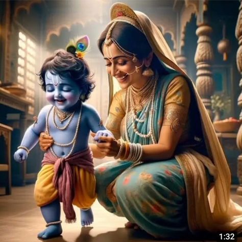 Yasodha Krishna Images, Krishna And Yashoda Images, Cute Little Krishna Images, Krishna And Yashoda, Little Krishna Images, Krishna Yashoda, Little Kanha Ji Images, Yashoda Krishna, Ram Sita Photo