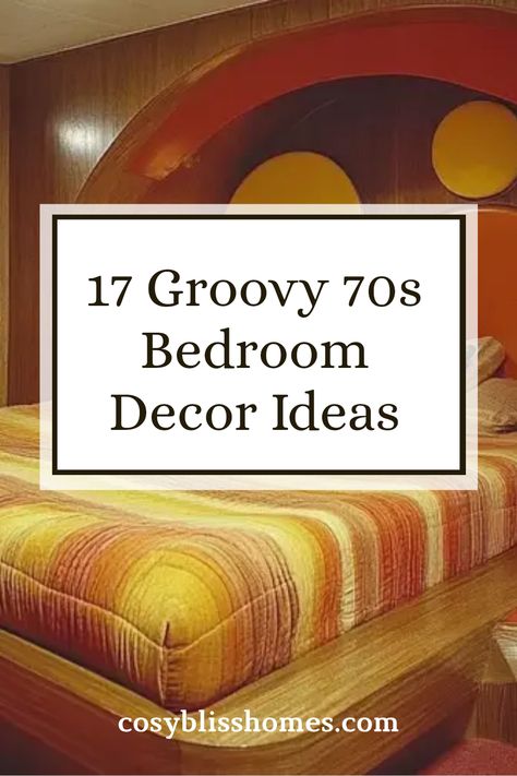 Ready to turn your bedroom into a retro wonderland? Get inspired by these 17 funky ideas for 70s bedroom decor! From colorful psychedelic posters to bold geometric patterns and radiant color palettes, transforming your space has never been more fun. Dust off that lava lamp and bring in some mind-bending style. Whether you crave a fully themed room or just a few eclectic touches, these tips are perfect for unleashing those groovy vibes in your home. Click to explore these far-out inspirations! Groovy Apartment Decor, Groovy Room Decor, 70s Bedroom Decor, Groovy Bedroom, Apartment Ideas Living Room, 70s Bedroom, Groovy Room, 1970s Decor, Groovy Vibes