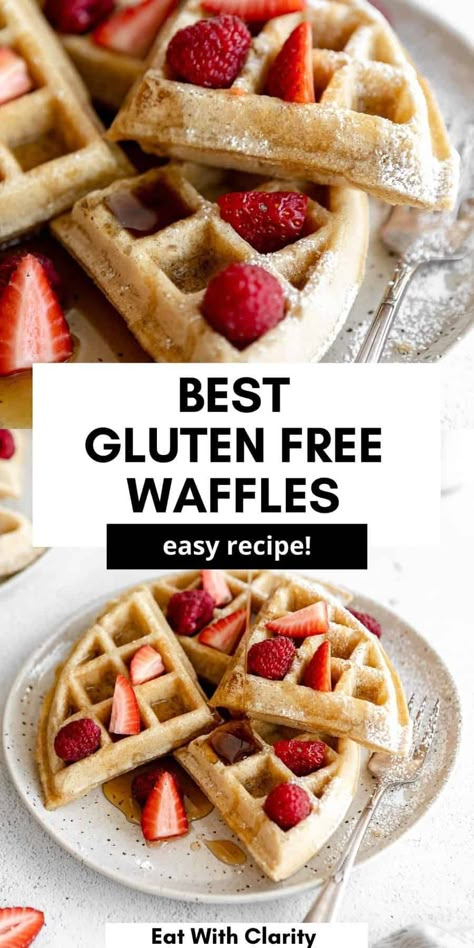 Gluten Free Healthy Waffles, Fluffy Gluten Free Waffles, Gf Waffles Gluten Free, Gluten Free Waffles Almond Flour, Gf Waffle Recipe, Gluten Free Waffles Easy, Gluten Free Waffles Recipe, Gluten Free Waffle Recipe, Gluten Free Belgian Waffles