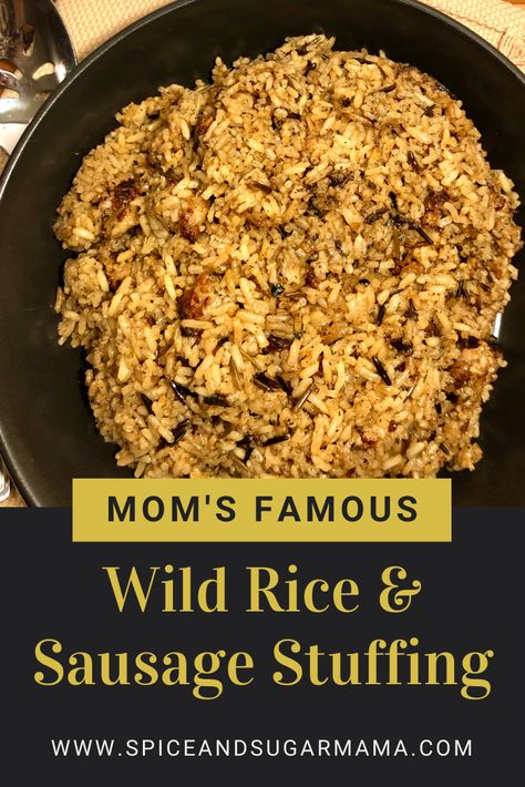 Sausage Wild Rice Stuffing, Sausage And Rice Stuffing, Wild Rice Dressing With Sausage, Wild Rice Sausage Stuffing, Wild Rice Dressing Stuffing, Wild Rice And Sausage, Lipton Noodle Soup, Sausage Stuffing Thanksgiving, Wild Rice Stuffing Recipes