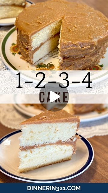 Laura Ashley Johnson RDN CDE on Instagram: "💕🍰1-2-3-4 Cake🍰💕
RECIPE on dinnerin321.com or type “RECIPE” and I’II send you a direct link (check your inbox/message requests)

#cake #cakelover #pieceofcake #cakeslice #vintagerecipe #granny #grandmother #1234cake #caramelicing #icing #dessert #desserts #sweettooth #sweettreat #sweets #makingmemories #preciousmoments #preciousmemories #family" 1234 Cake Recipe, 1234 Cake, Caramel Icing, Ashley Johnson, Cake Slice, Cake Lover, Piece Of Cakes, Vintage Recipes, Sweet Tooth