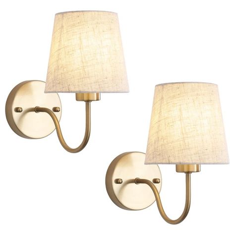 House of Hampton® Iknoor Dimmable Bath Sconce | Wayfair Nursery Sconces, Fireplace Sconces Lighting, Farmhouse Bathroom Vanity Lighting, Wall Mounted Bedside Lamps, House Hardware, Bathroom Light Sconces, Kitchen Appliance Set, Farmhouse Wall Sconces, Gold Wall Lights