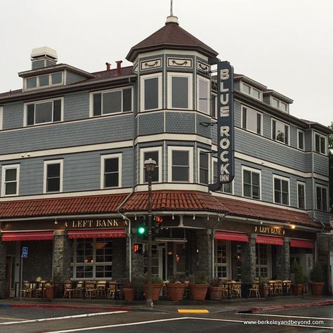 exterior of Left Bank Brasserie in Larkspur, California; http://weekendadventuresupdate.blogspot.com/2016/04/101-north-larkspur-left-bank-brasserie.html Larkspur California, Marin County, San Francisco Bay Area, Restaurant Review, Memory Lane, Bay Area, San Francisco, Street View, California