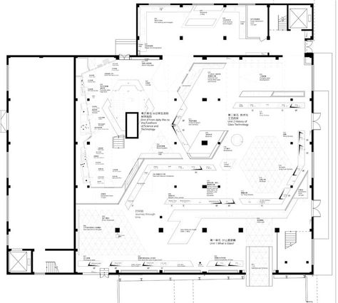 logon architects + coordination asia: shanghai museum of glass Zen Architecture, Shanghai Museum, Museum Flooring, Exhibition Project, Exhibition Plan, Interior Design Portfolio Layout, Museum Plan, Office Floor Plan, Museum Exhibition Design