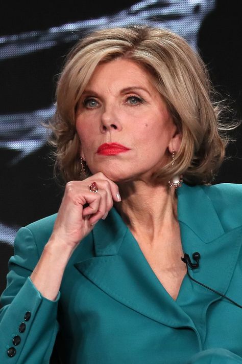 christine baranski - hairstyles for older women Christine Baranski, Shaggy Pixie, Hairstyles For Older Women, Black Hair Color, Getting Older, Mom Hairstyles, Wild Hair, Haircut For Older Women, Short Hair Older Women