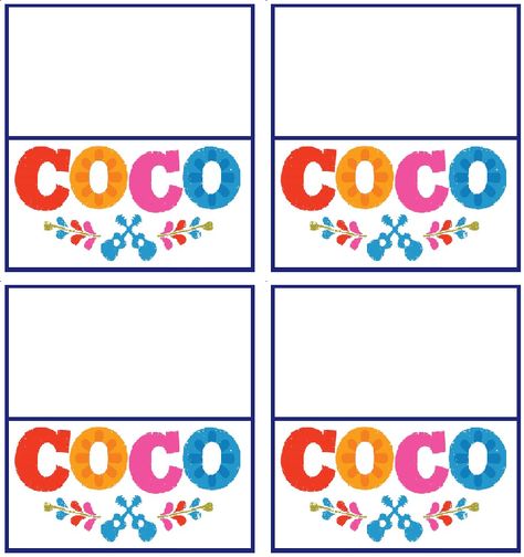 COCO Tags Coco Name, Coco Birthday, Coco Party, Disney Themed Classroom, Coco Disney, Pixar Coco, Disney Coco, Fiesta Theme Party, Train Birthday