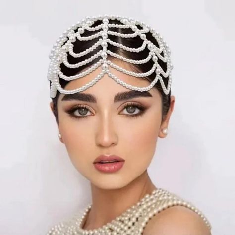 Questions? Leave A Comment Below! Head Chain Jewelry, Forehead Headband, Vintage Tiara, Bridal Headwear, Hair Chains, Hair Band Accessories, Head Chain, Head Jewelry, Hair Hoop