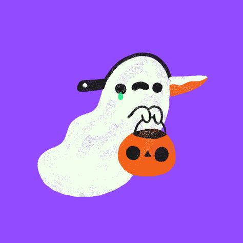 Halloween Illustrations, Animated Banners, Ghost Cartoon, Halloween Gif, Halloween Illustration, Motion Design Animation, Visual Diary, Halloween Stickers, Illustrations And Posters