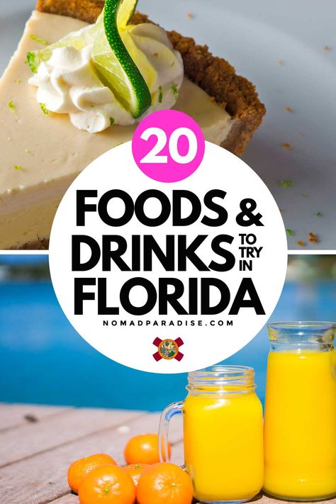 Florida Food Recipes, Florida Themed Party, Florida Desserts, Florida Drinks, Florida Party, Florida Recipes, Conch Fritters, Drinks To Try, Stone Crab