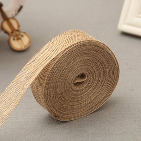 Natural Ribbon,10M Rustic Jute Burlap Ribbon Roll, Hessia... https://www.amazon.co.uk/dp/B06XFBHF38/ref=cm_sw_r_pi_dp_U_x_klZ5BbPJ21E2V Vintage Wedding Party Favors, Hessian Crafts, Scary Halloween Masks, Cords Crafts, Burlap Crafts, Rustic Wedding Favors, Rope Cord, Craft Making, Burlap Ribbon