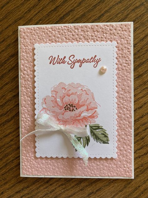 Su Textured Floral Cards, Stampin Up Mothers Day Cards 2023, Stampin Up Two Tone Floral Cards, Stampin Up Sympathy Cards Simple, Fancy Flora Stampin Up Cards, Stampin Up Two Toned Flora, Two Tone Floral Stampin Up Cards, Sympathy Cards Handmade Simple, Popular On Pinterest