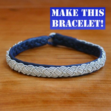 A History of Tin Thread Embroidery of the Sámi People | Saami Supplies Sami Bracelet Tutorial, Four Braid, Four Strand Braids, Braid Bracelet, Single Braid, Bracelet Kit, Double Braid, Bracelet Kits, Scandinavian Inspired