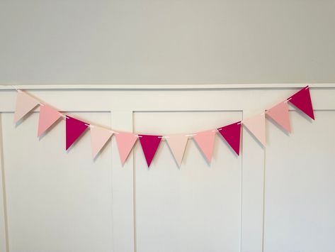 Pink Ombre Flag Bunting Happy Birthday Bunting Pink Ombre - Etsy Happy Birthday Bunting, Birthday Bunting, Paper Banners, Custom Banners, Flag Bunting, Pink Ombre, 2nd Birthday Parties, 2nd Birthday, Bunting