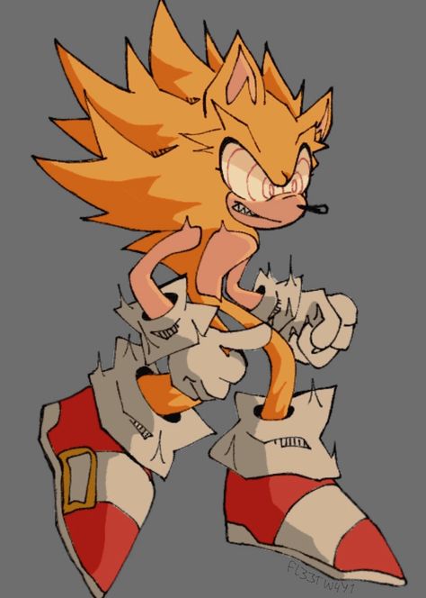 fleetway super sonic Sonic Fox Oc, Fleetway Sonic Fanart, Fleetway Super Sonic, Fleetway Sonic, Goof Troop, Sonic Exe, Super Sonic, Sonic Funny, Sonic 3