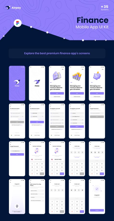 E Wallet App Ui, Banking App Ui Design, Mobile Banking App Ui Design, Finance App Ui Design, Bank App Design, Banking App Ui, Onboarding App, Onboarding Ui, Desain Ux