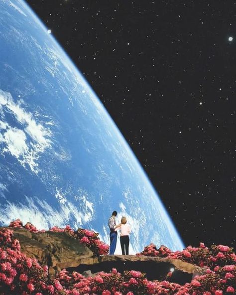 Space Lovers 🪐 on Instagram: "you are my best view! ✨ Do you love this Photo? ❤️ Let’s explore the Space 🔭 @Space_Love.rs" Retro Space Aesthetic, Vintage Space Art, Date Idea, Psy Art, New Retro Wave, Space Lovers, Best View, Collage Artwork, Retro Waves