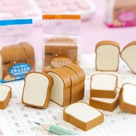 For product link check out our 'Amazon Finds' in the Story Highlights. Happy shopping! 🎉 Check out these adorable toast-shaped erasers! 🍞✏️ Perfect for students and as quirky gifts, these cute erasers are both fun and functional. This 4-piece set is a must-have for any pencil case, adding a slice of joy to school or office supplies. Great for corrections and smiles alike! Grab yours and make erasing a delight! #StudentSupplies #CuteErasers #BreadErasers #SchoolSupplies #FunStationery #amazo... Cute Highlighters For School, Aesthetic Eraser, Cute Erasers, Pretty School Supplies, Kawaii School, Skye Paw, Cute Website, Kawaii School Supplies, Stationary Supplies