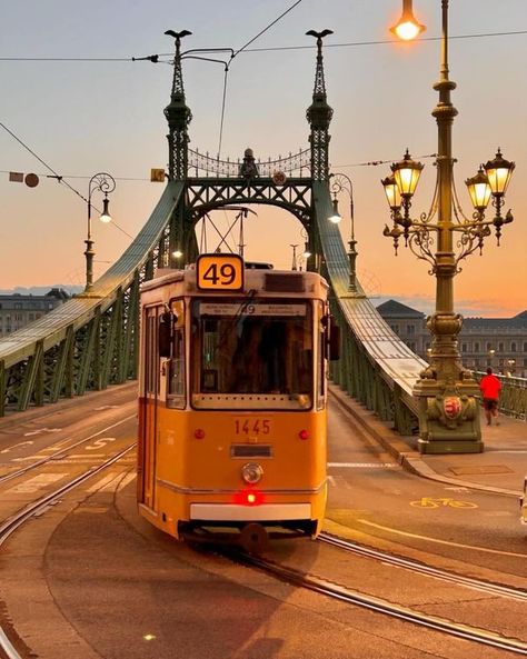 Morning Reflection, Liberty Bridge, No Facebook, Budapest, Tourism, Bridge, The World