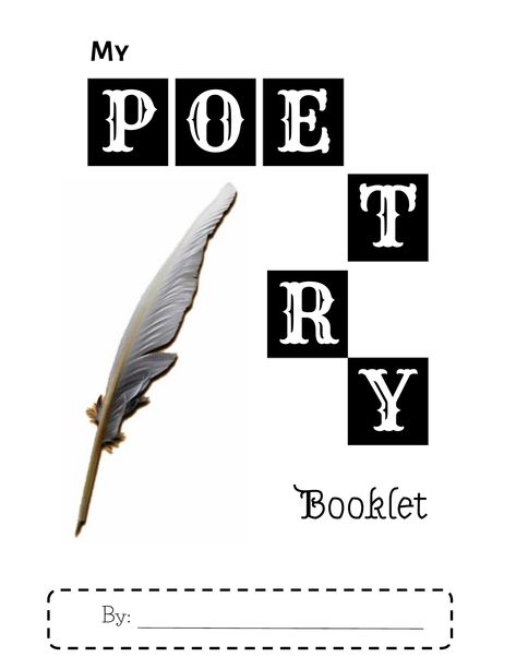 Poetry Booklet Resource Preview Portfolio Front Cover, Poetry Portfolio, Different Types Of Poems, Poetry Booklet, Figures Of Speech, Types Of Poems, Free Verse, Pdf Templates, Professional Templates