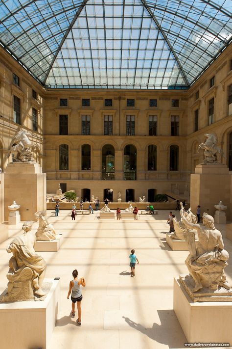 Louvre Museum Cour Marly Greek Sculptures Hall - Paris, France - Daily Travel Photos Louvre Museum Interior, Greek Sculptures, The Louvre Museum, Museum Aesthetic, Photographie Portrait Inspiration, Greek Sculpture, Art Museums, Paris Aesthetic, Louvre Paris